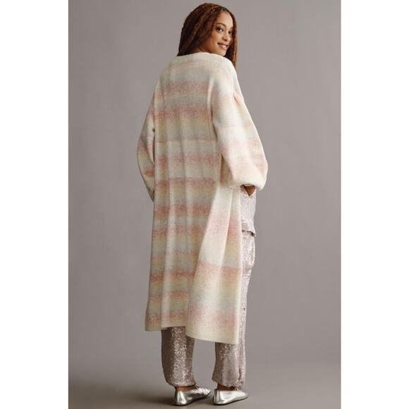 Anthropologie Cozy Ombre Stripe Duster Sweater-New One Size - Picture 3 of 5